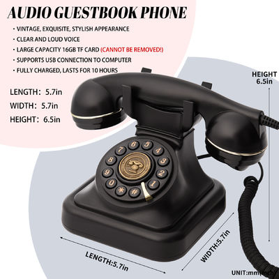 USB Телефонное сообщение Гостевая книга 32 ГБ Аудио Гостевая книга Свадьба для особых случаев